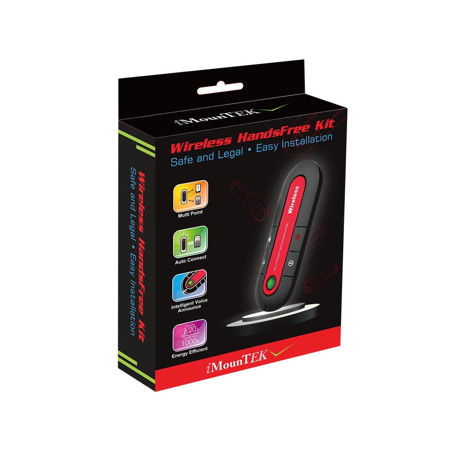 Wireless Car Speakerphone with Magnetic Mount