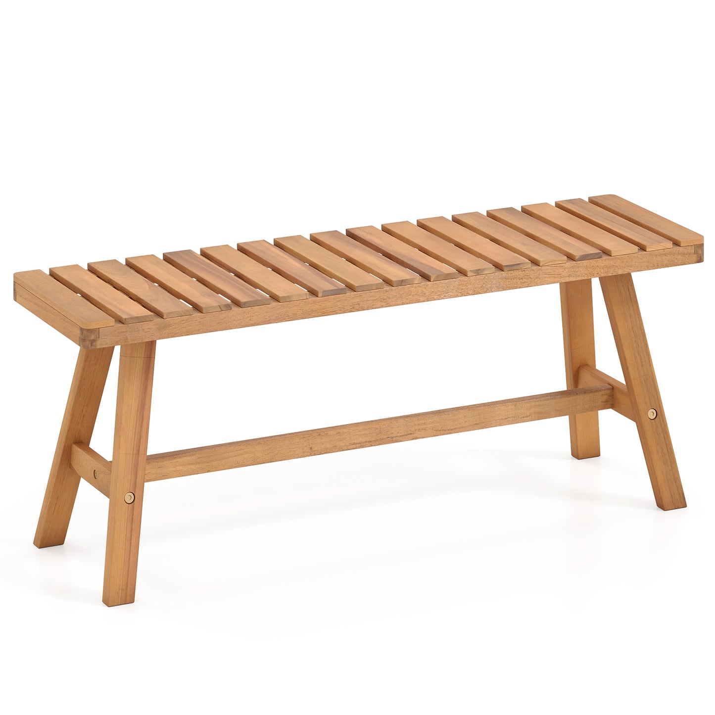 Acacia Wood Outdoor Garden Bench - 800 lbs Capacity