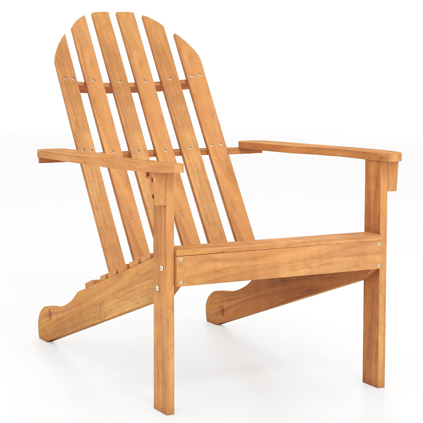 Acacia Wood Adirondack Chair with Ergonomic Design