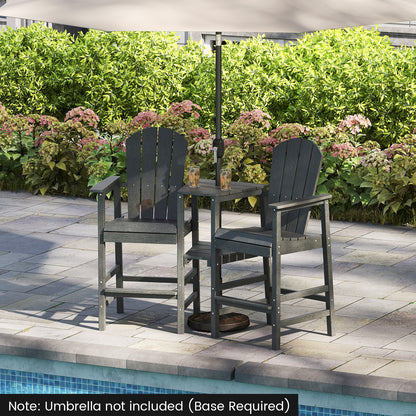 2-Seat Adirondack Chair with Double Connecting Tray