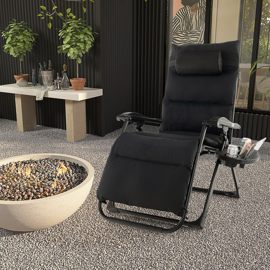 Zero Gravity Lounge Chair with Cushion and Cup Holder