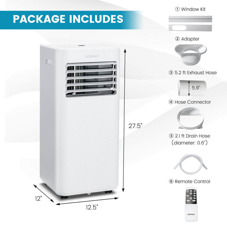 8000 BTU Portable AC w/ Timer