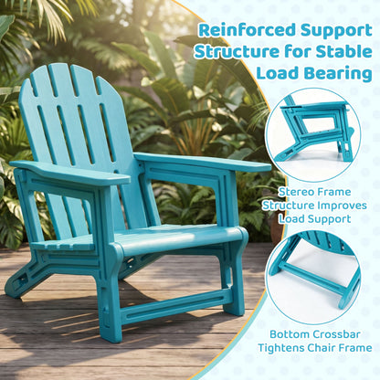 Kids Adirondack Chair All-Weather HDPE Outdoor Seating