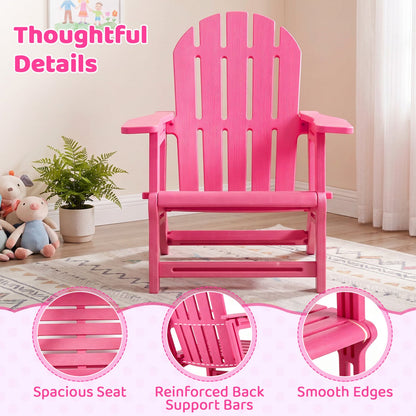 Kids Adirondack Chair All-Weather HDPE Outdoor Seating