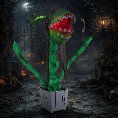 Animated Halloween Man-Eater Plant Prop