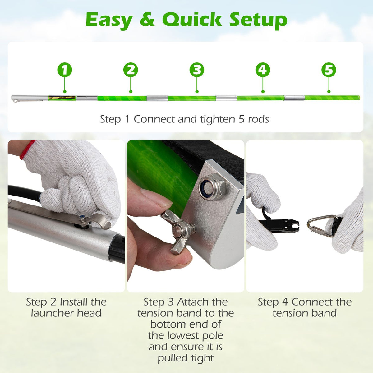 Arborist Throw Line Launcher Rope Launcher for Tree Work