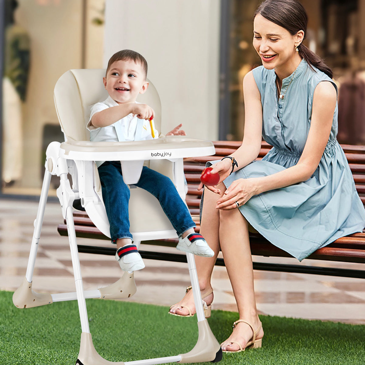 3-in-1 Convertible Baby High Chair with Adjustable Height