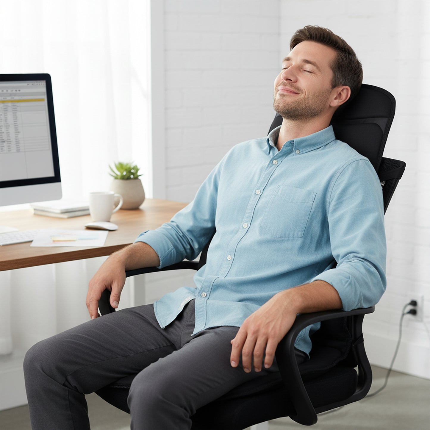 Back Massager Seat Cushion with Heat & 10 Vibration Motors
