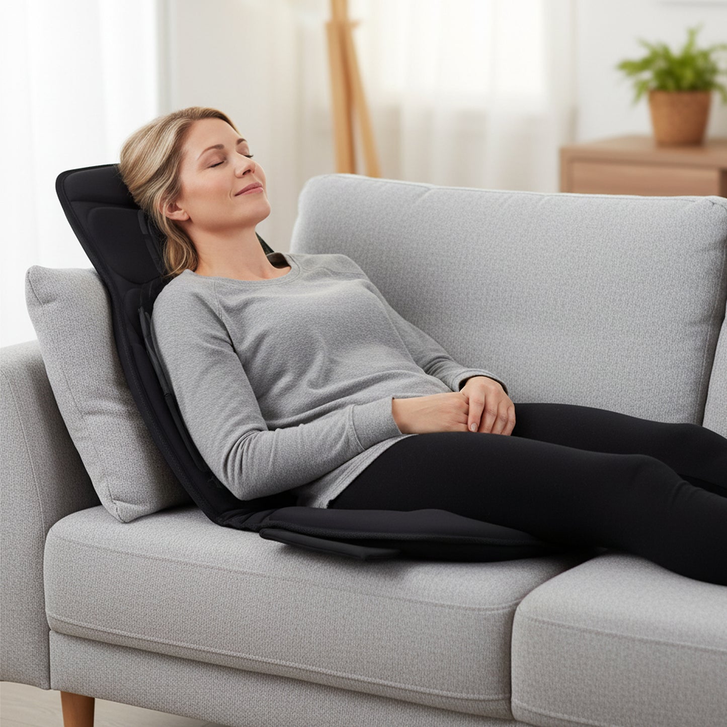 Back Massager Seat Cushion with Heat & 10 Vibration Motors
