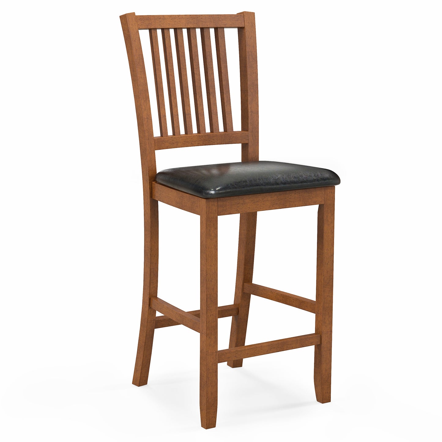 Counter Height Bar Stools with Backrest - Set of 2