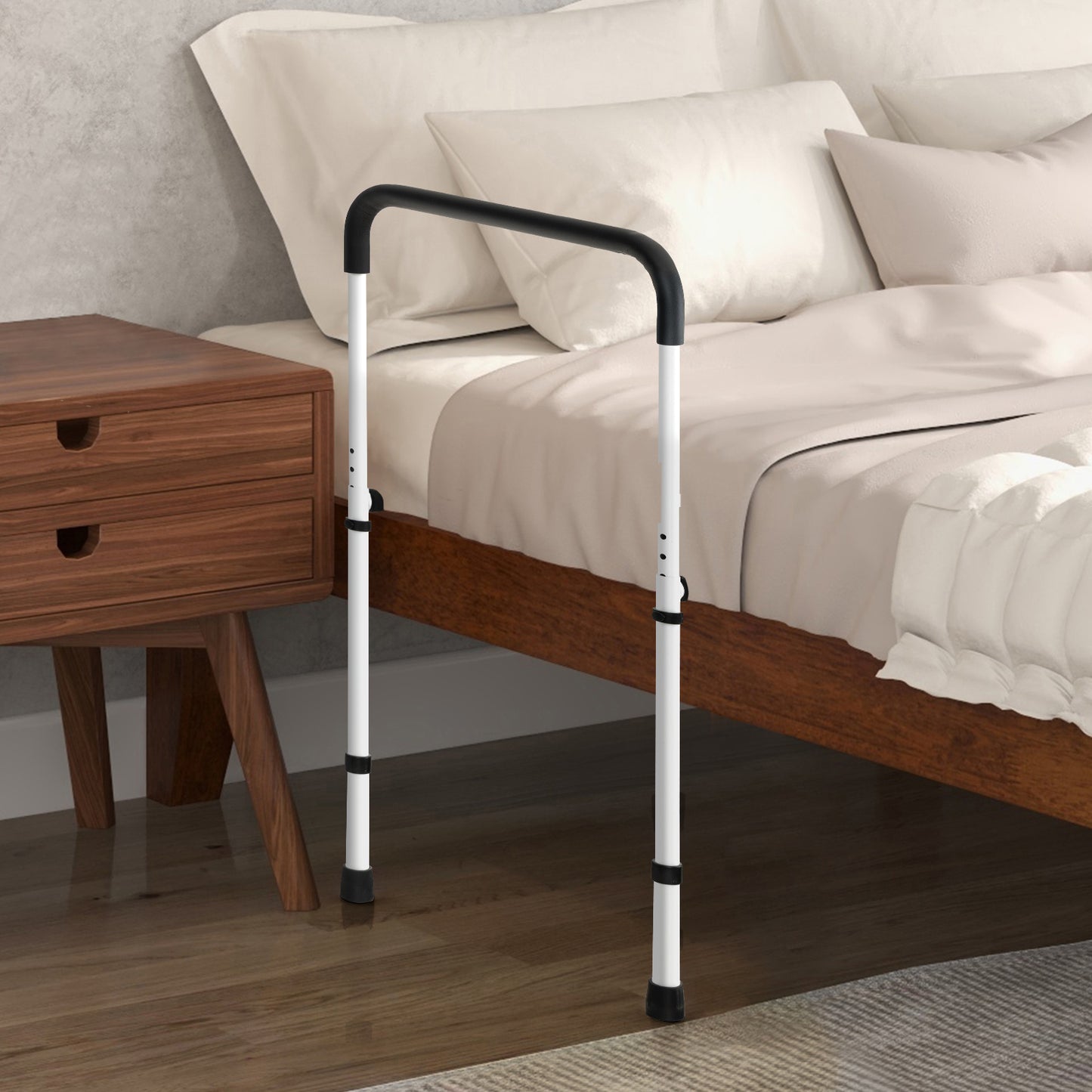 Adjustable Bed Assist Rail with Fall Prevention - 350 lbs