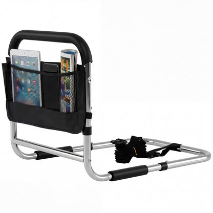 Adjustable Bed Rail for Elderly Adults with Safety Strap