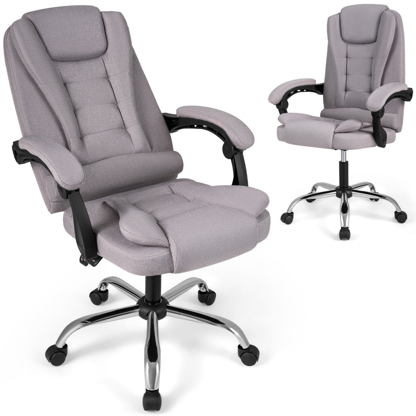 Executive Office Chair with Adjustable Height & Reclining Back