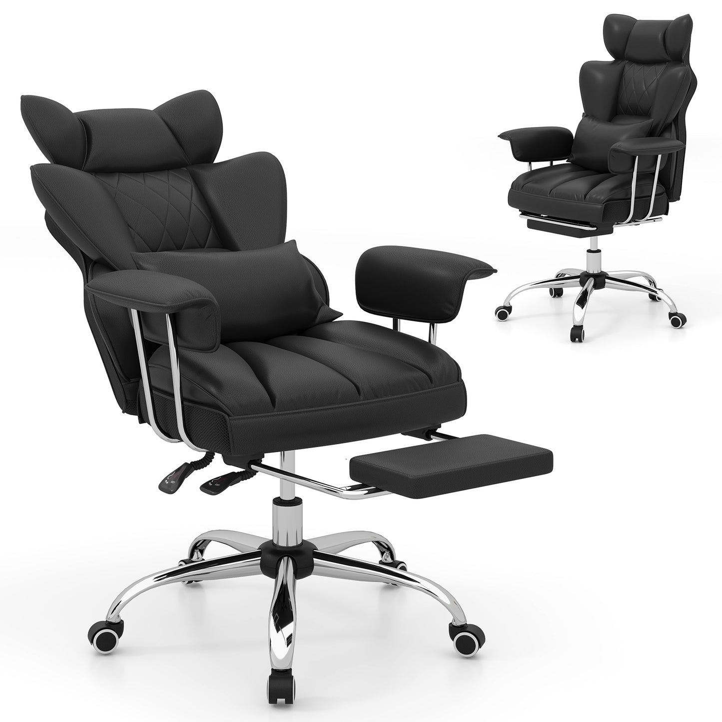 Big and Tall Executive Office Chair with Footrest
