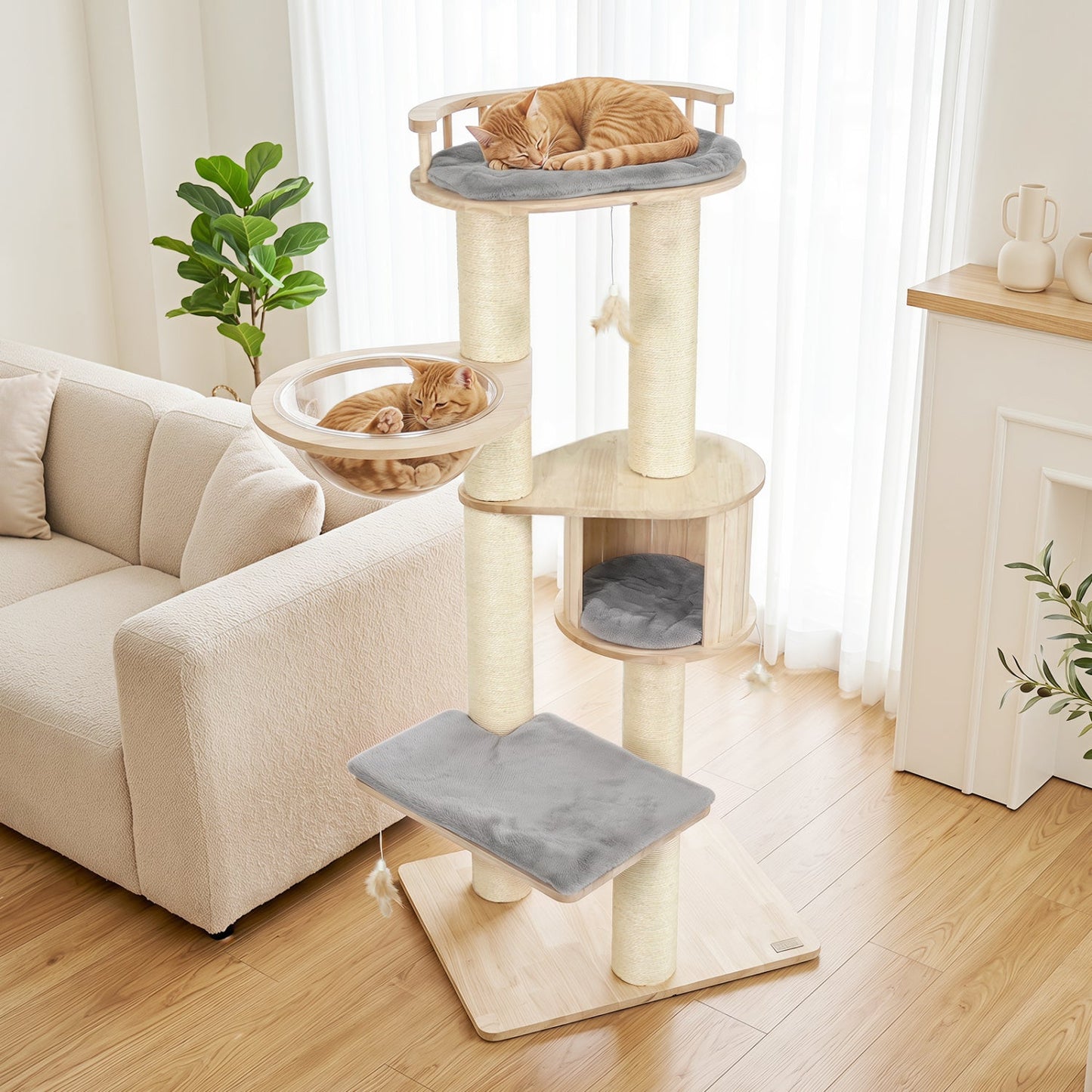 Multi-Level Cat Tree with Perch, Condo & Scratching Posts