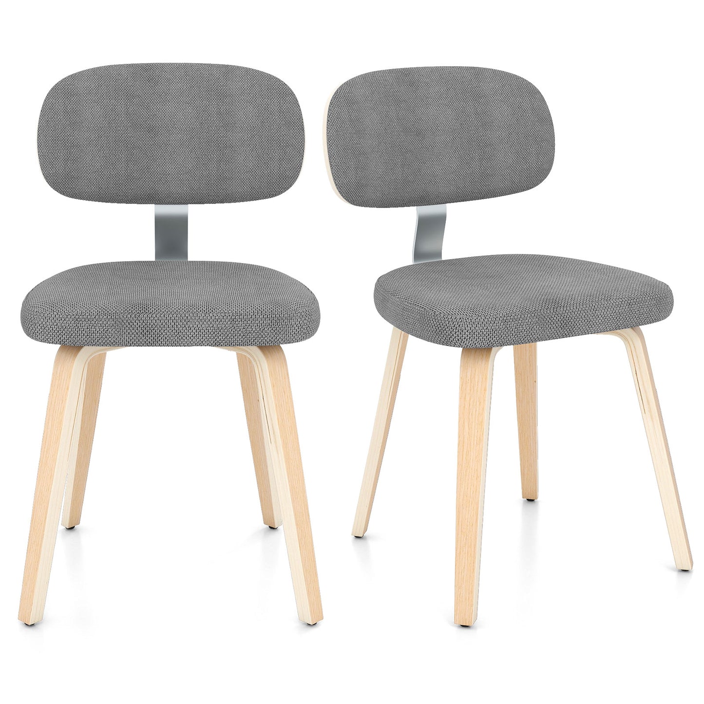 Upholstered Dining Chairs Set of 2 - Chenille Fabric