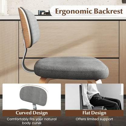 Upholstered Dining Chairs Set of 2 - Chenille Fabric