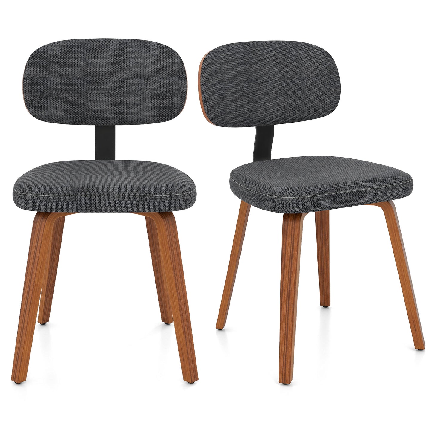 Upholstered Dining Chairs Set of 2 - Chenille Fabric