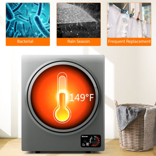 1.5 Cu .ft Clothes Dryer with with Stainless Steel Wall Mount
