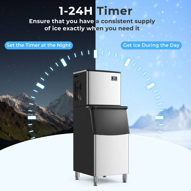 418 LBS Ice Maker with 200 LBS Bin
