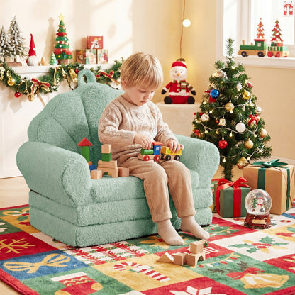 Convertible Kids Sofa 2-in-1 Fold Out Toddler Chair