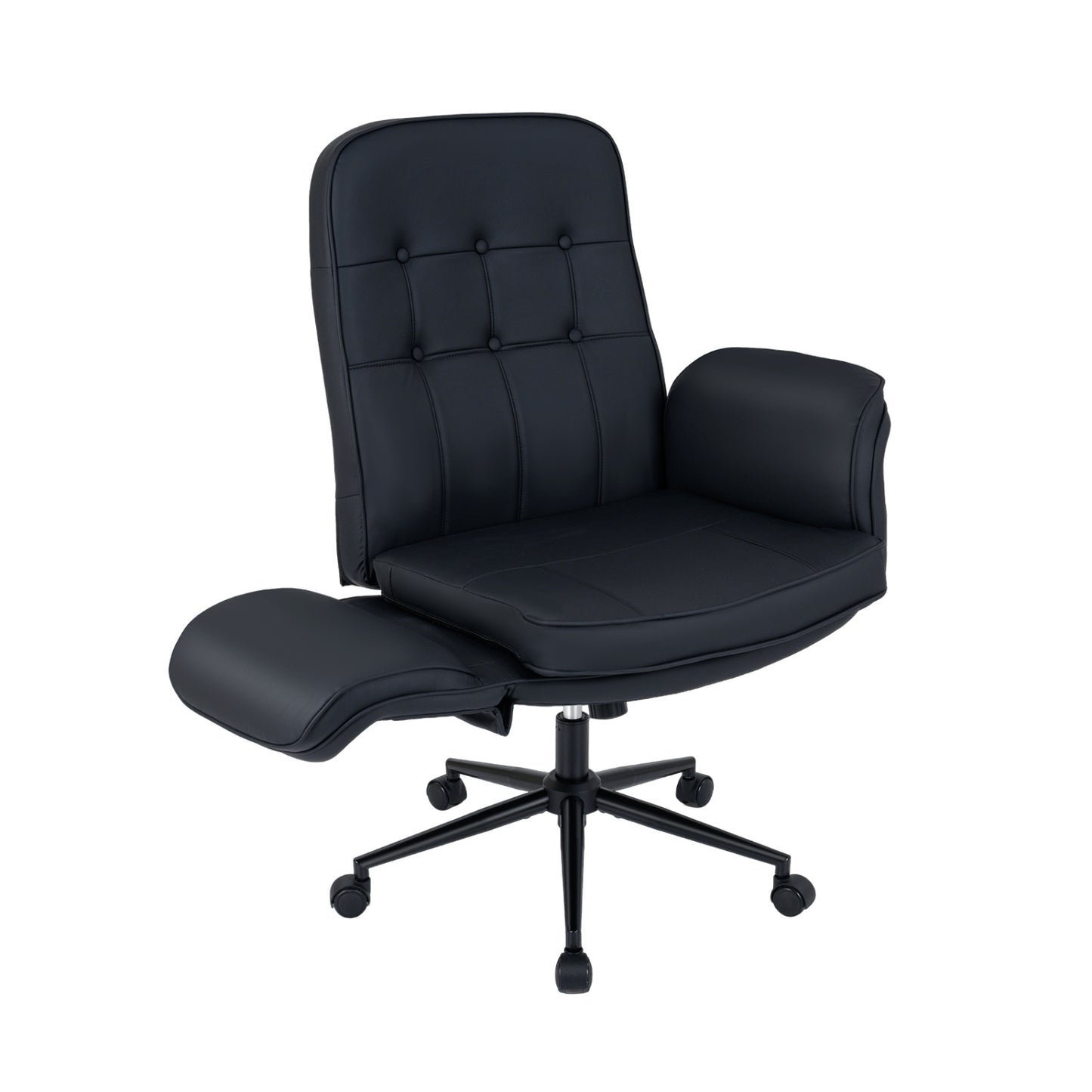 Adjustable Swivel Office Chair with 5-Position Armrests