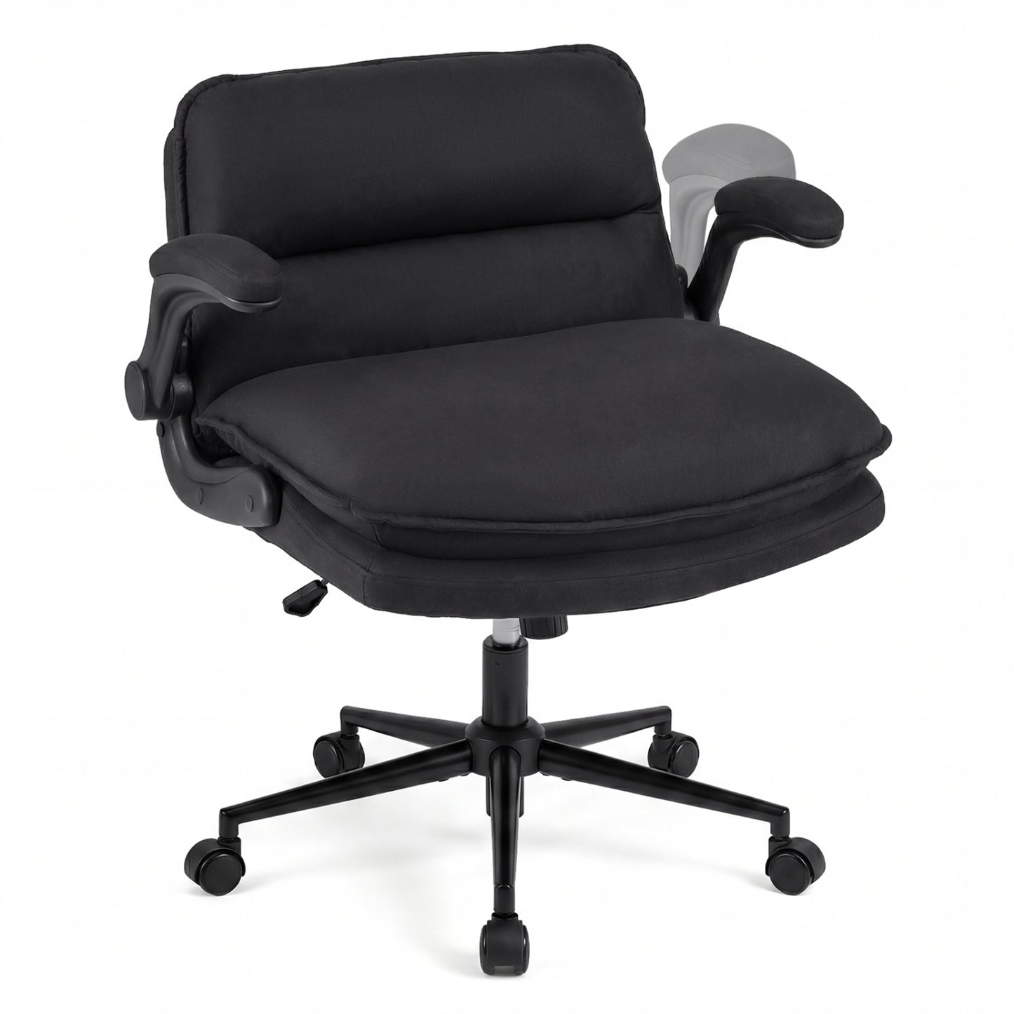 Criss Cross Office Chair with Flip-Up Arms and Wheels