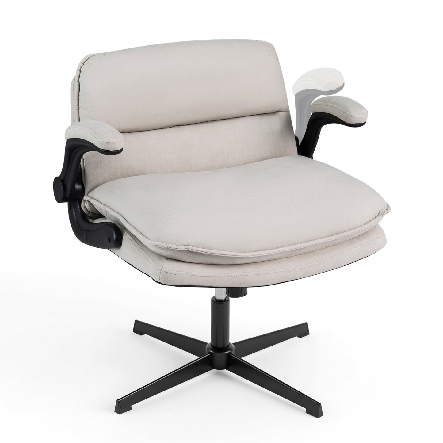 Ergonomic Office Chair with Flip-Up Arms and Adjustable Height