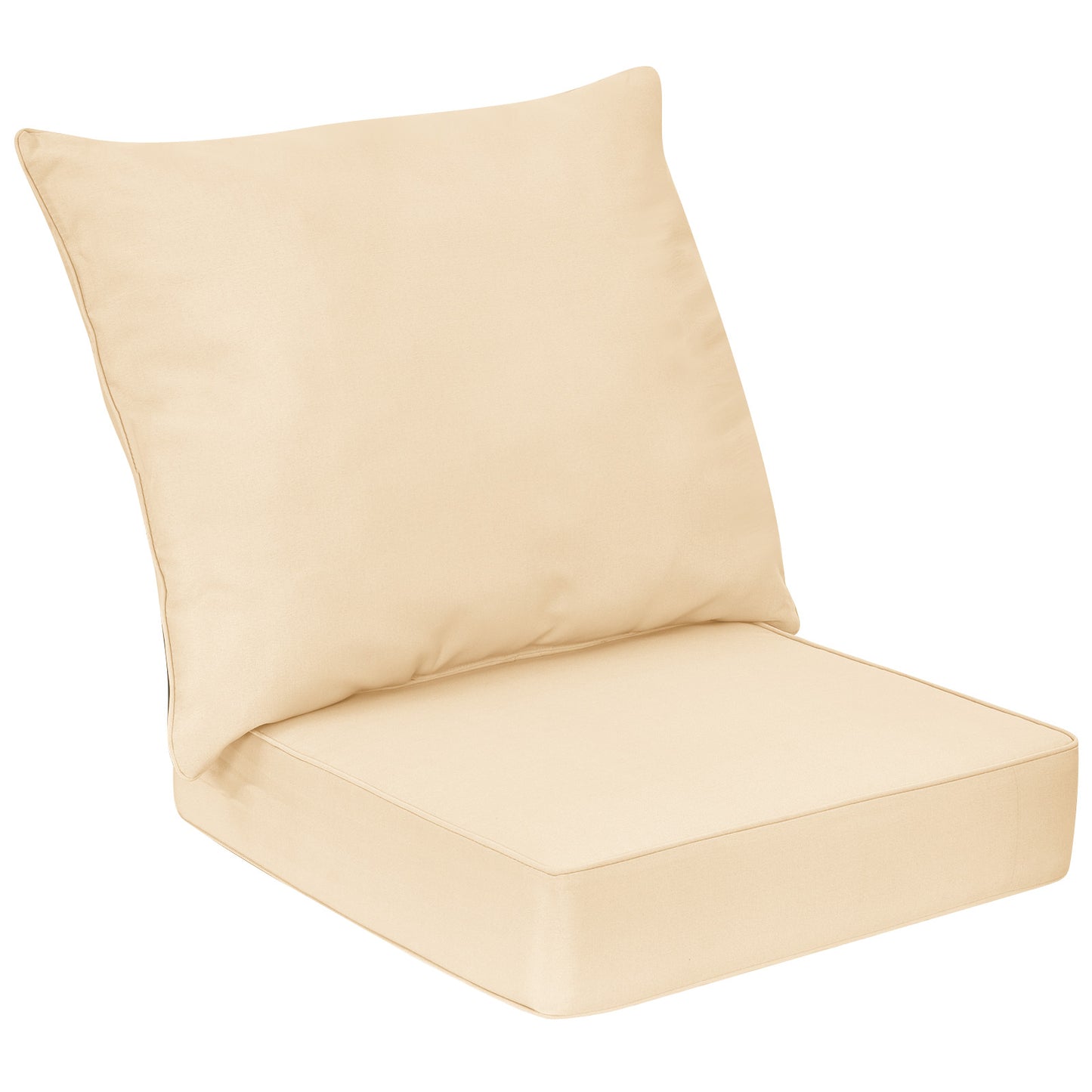 Deep Seat Chair Cushion Set with Rope Belts for Outdoor Use