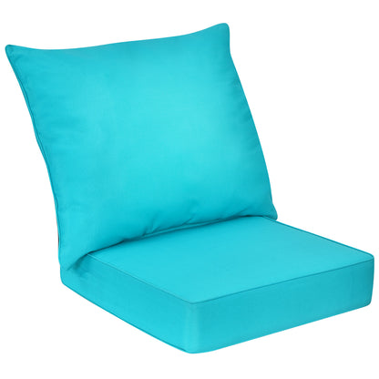 Deep Seat Chair Cushion Set with Rope Belts for Outdoor Use