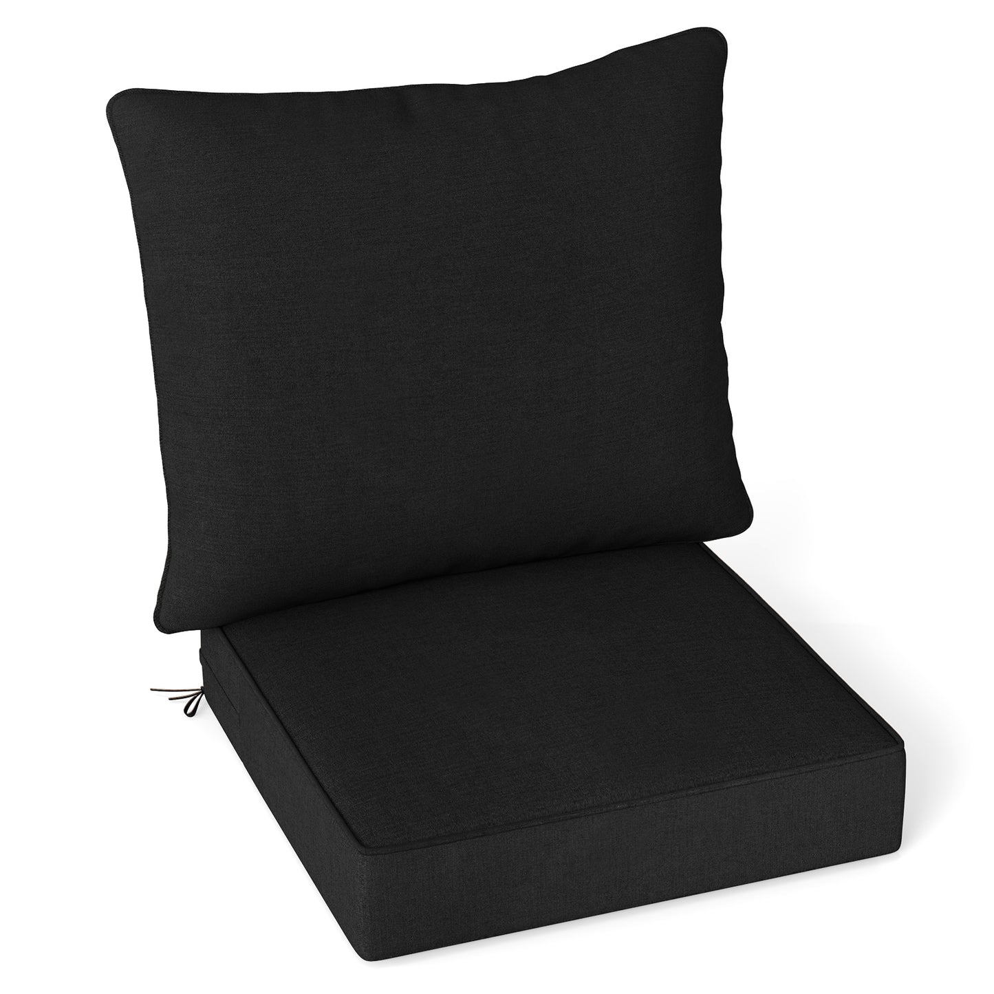 Deep Seat Chair Cushion Set with Rope Belts for Outdoor Use