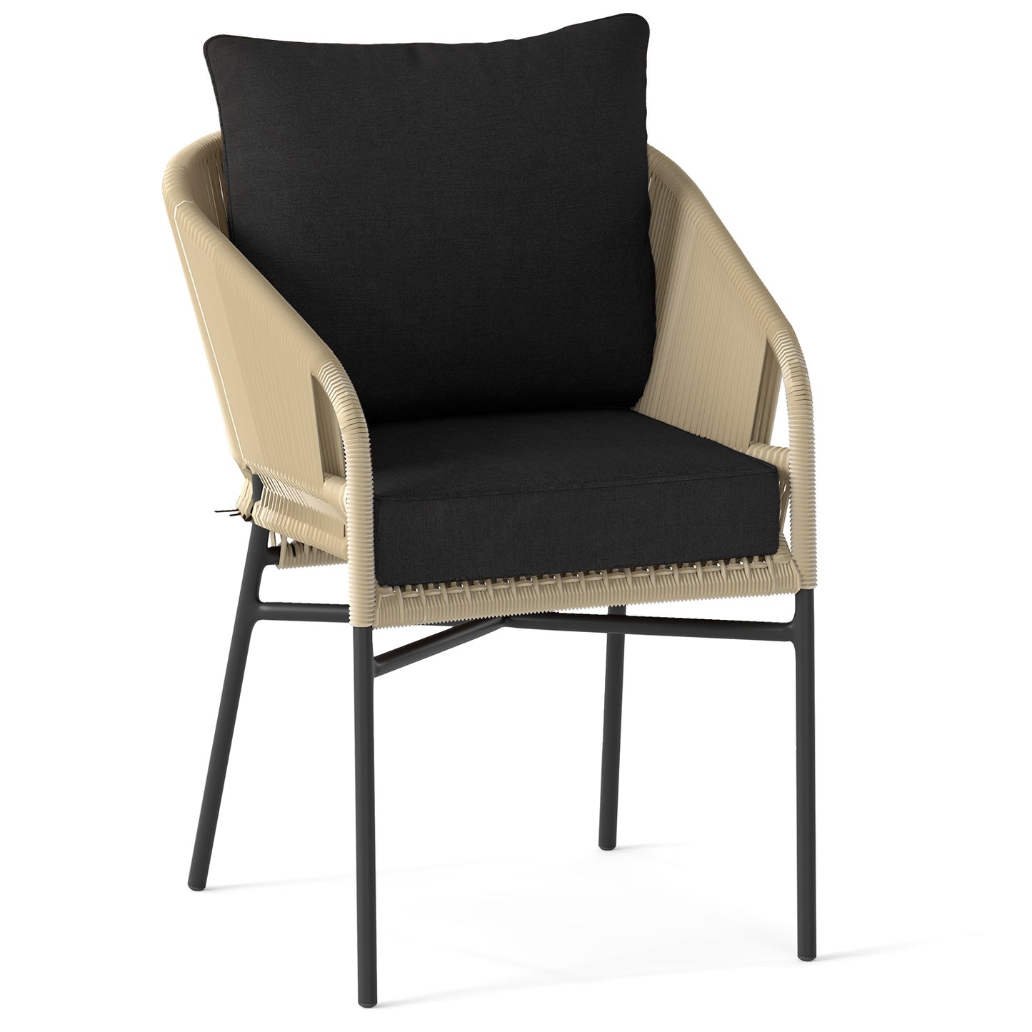 Deep Seat Chair Cushion Set with Rope Belts for Outdoor Use
