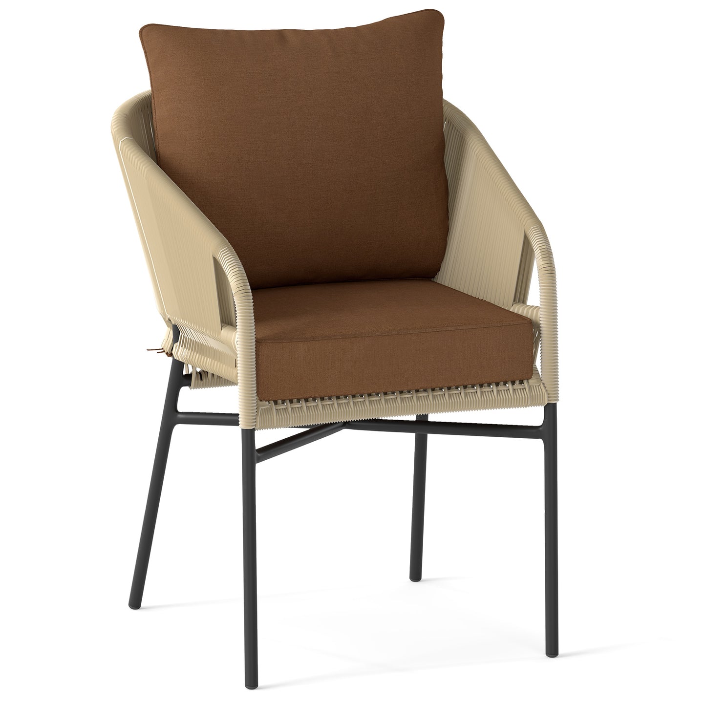 Deep Seat Chair Cushion Set with Rope Belts for Outdoor Use