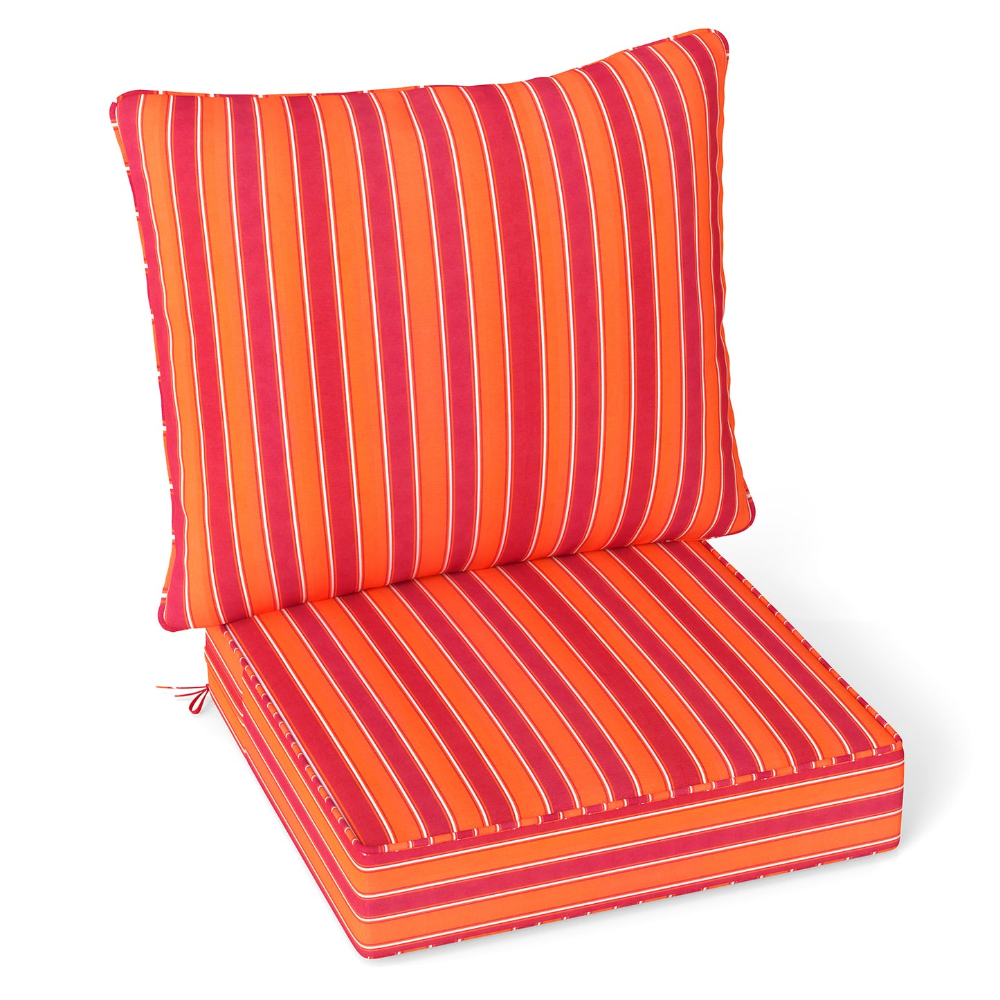 Deep Seat Chair Cushion Set with Rope Belts for Outdoor Use