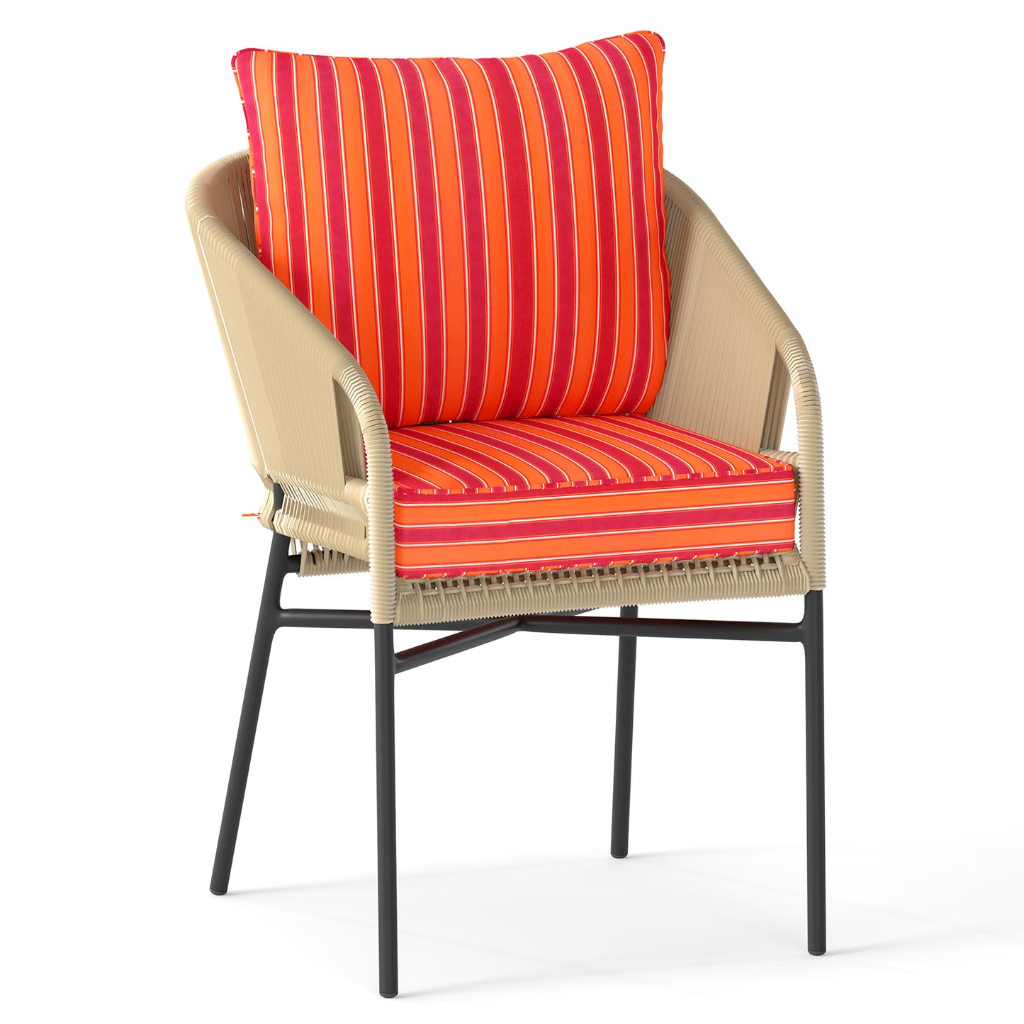 Deep Seat Chair Cushion Set with Rope Belts for Outdoor Use