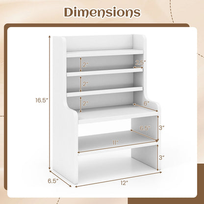 6-Tier Desktop Organizer with Removable Shelves