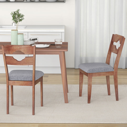 Upholstered Dining Chairs Set of 2 with High Back