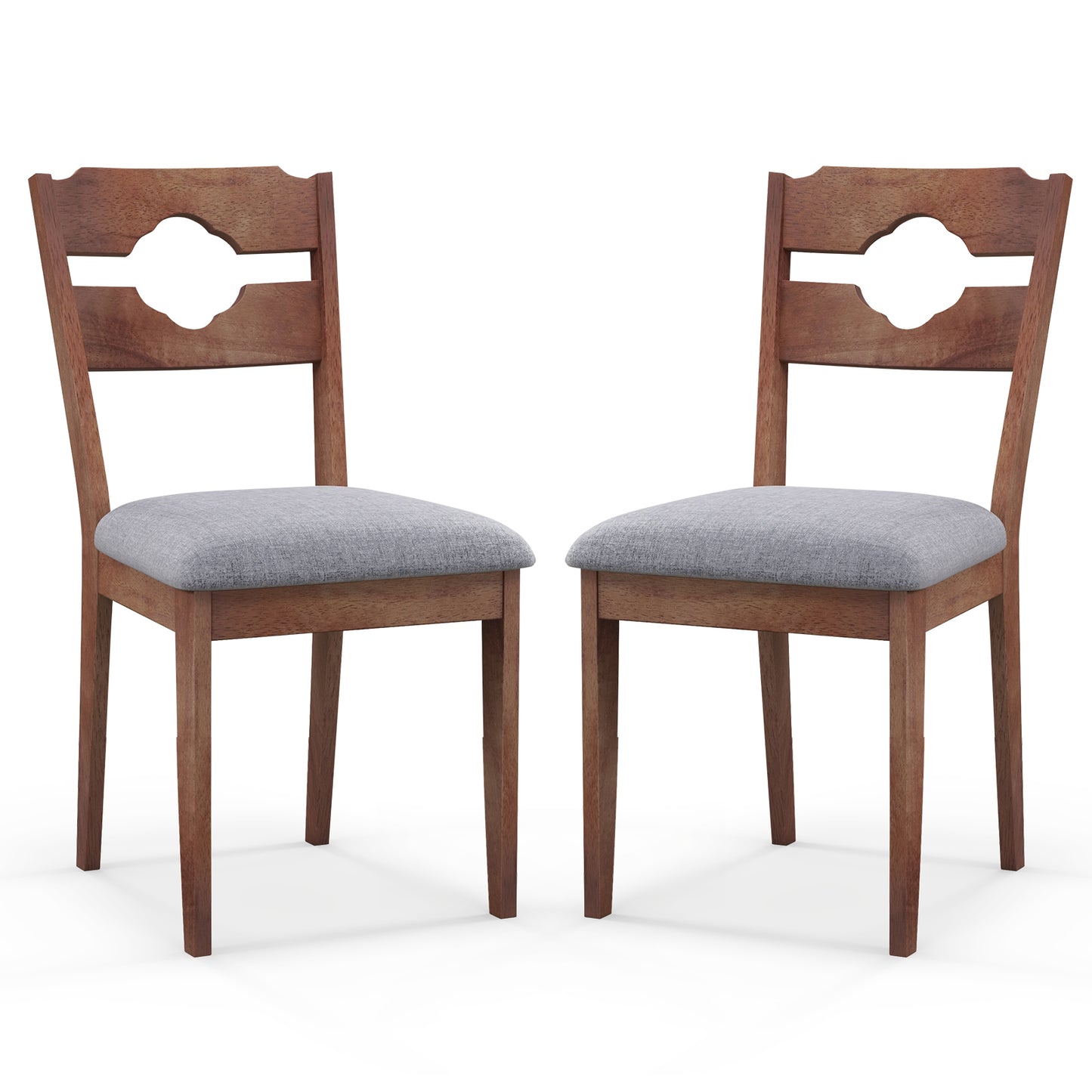 Upholstered Dining Chairs Set of 2 with High Back