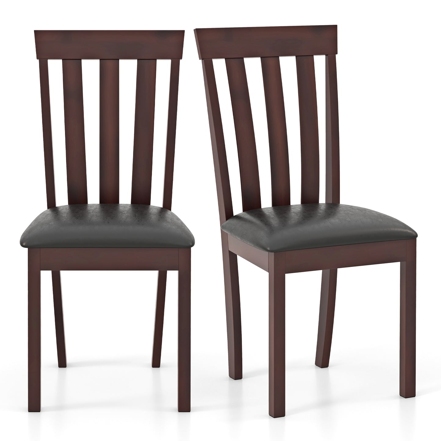 Upholstered Dining Chairs Set of 2 with Padded Seat
