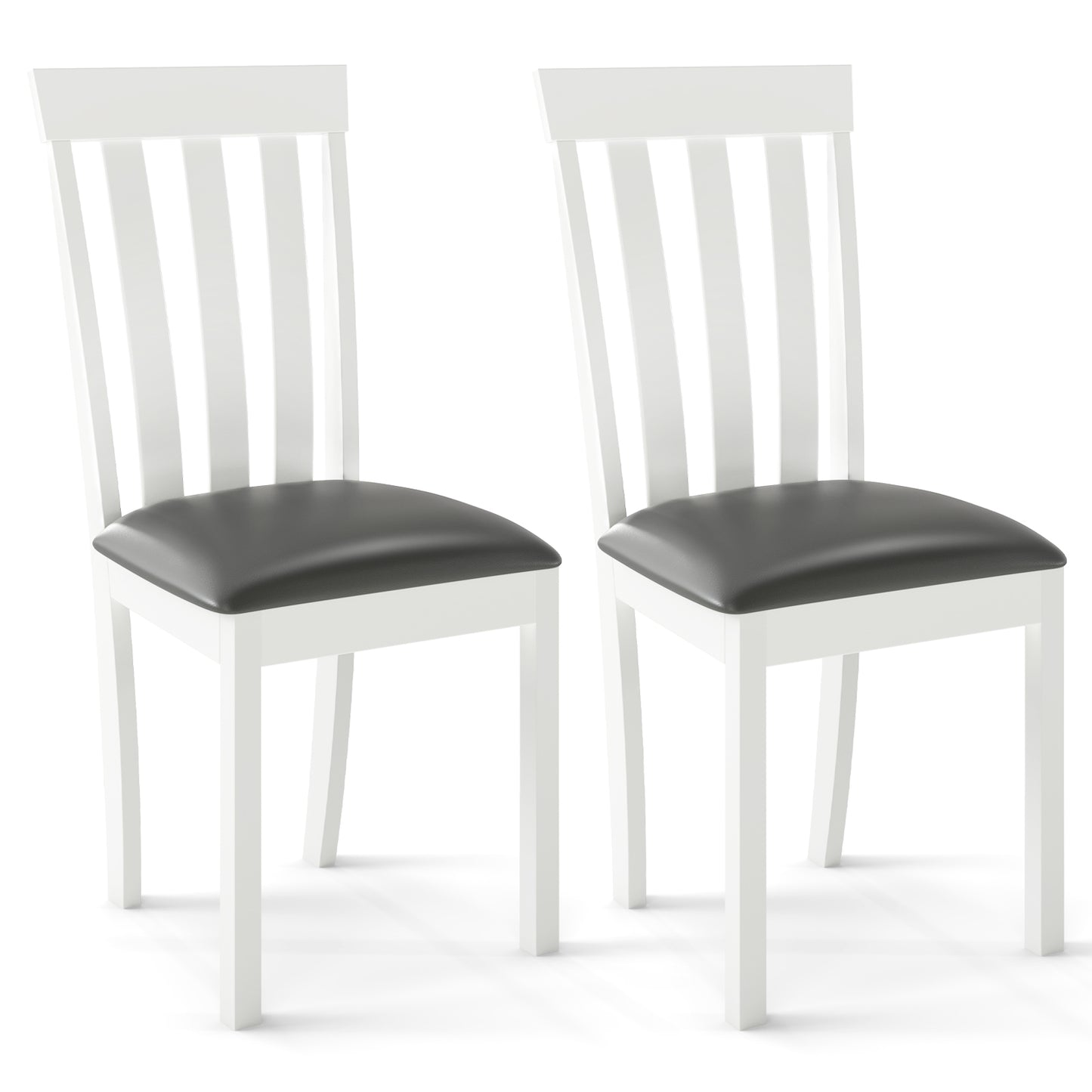 Upholstered Dining Chairs Set of 2 with Padded Seat