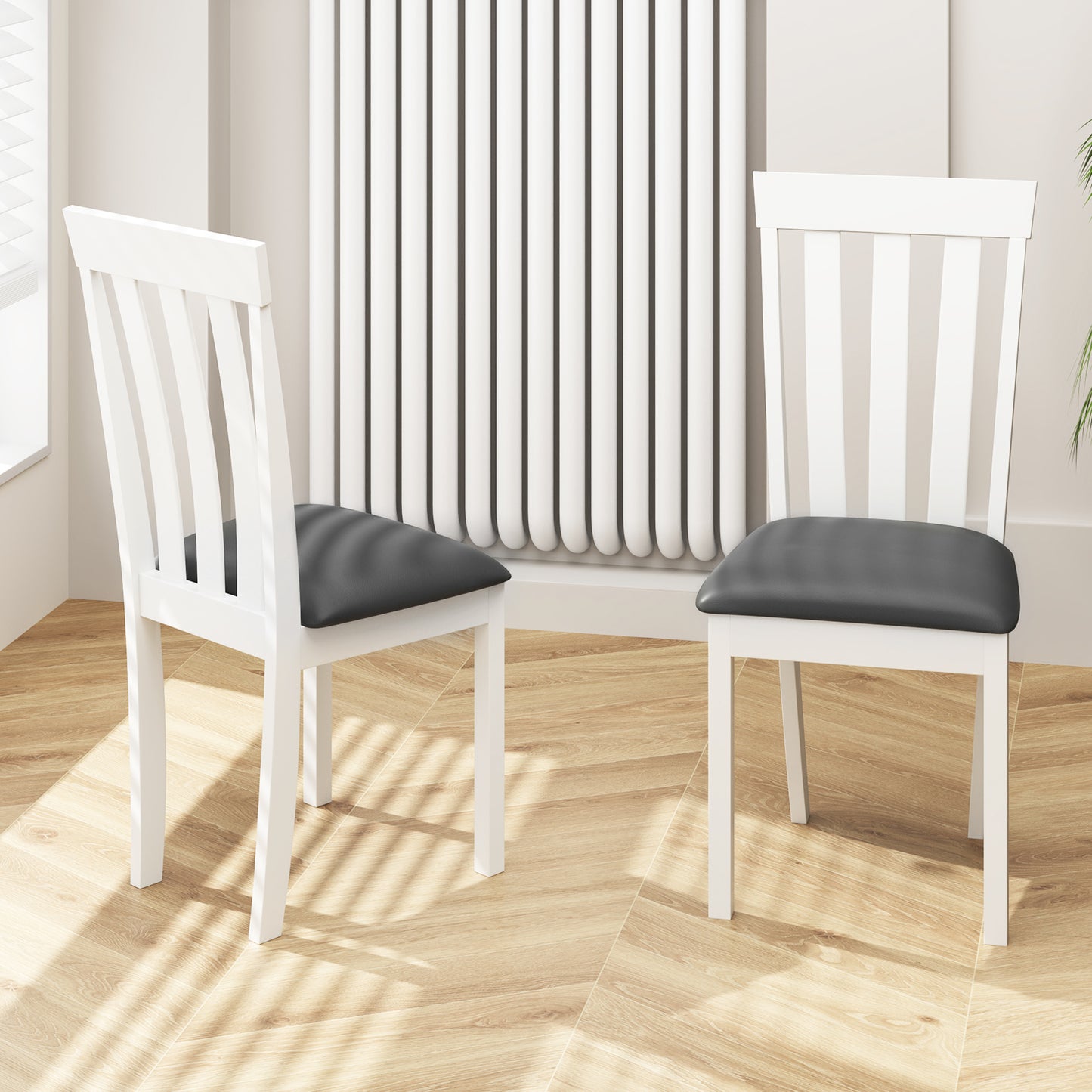 Upholstered Dining Chairs Set of 2 with Padded Seat