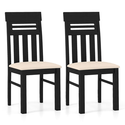 High Back Dining Chairs Set of 2 with Ergonomic Support
