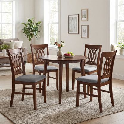 Padded Dining Chairs Set of 2 with Ergonomic Backrest
