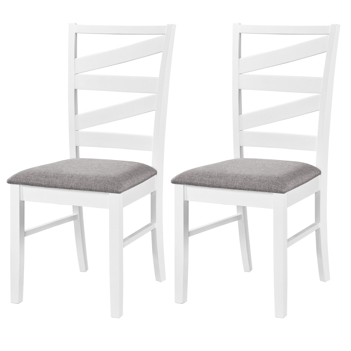 Dining Chairs Set of 2 with Rubber Wood Frames