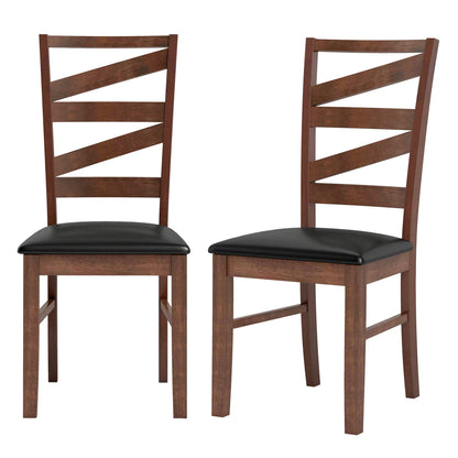 Dining Chairs Set of 2 with Rubber Wood Legs