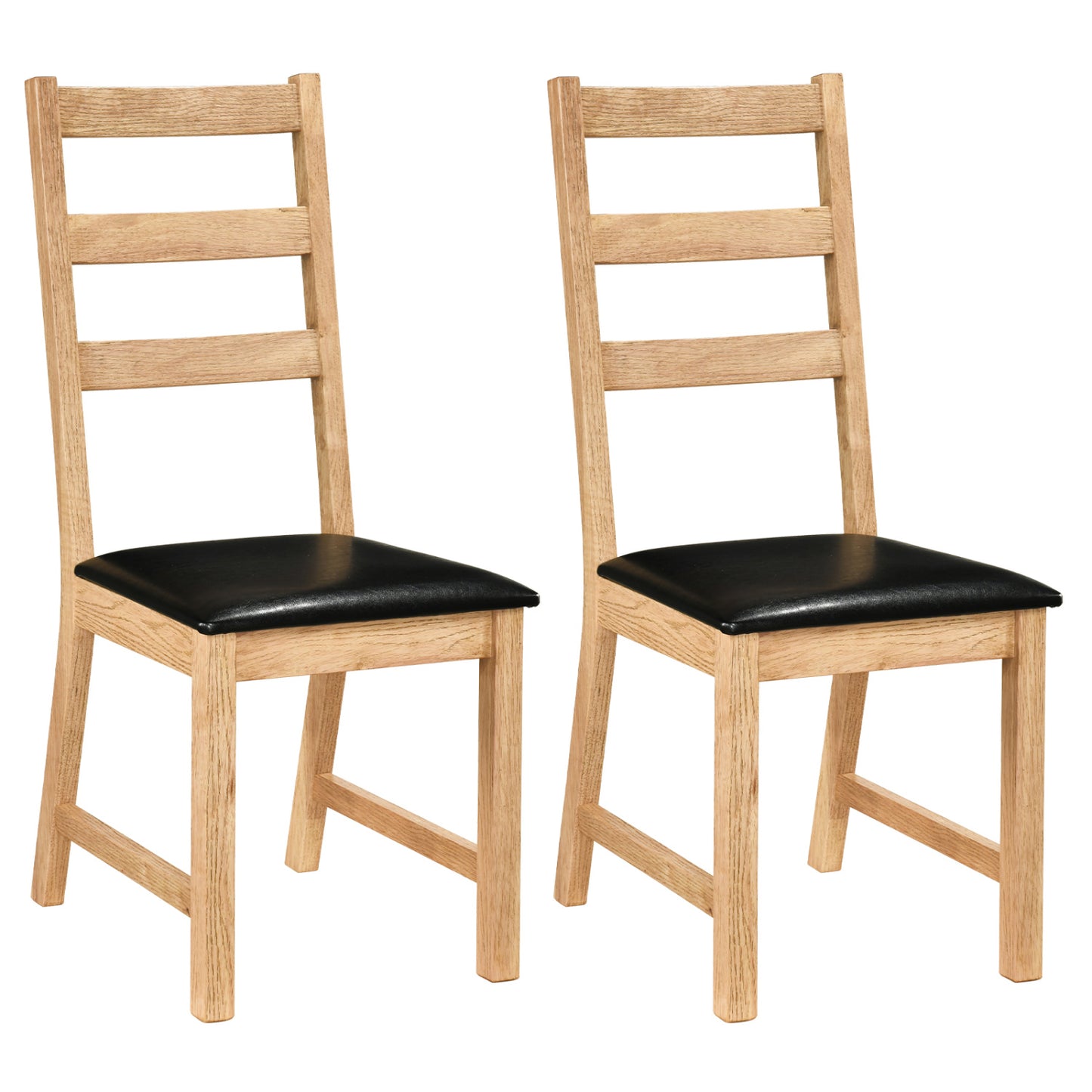 Farmhouse Dining Chairs Set of 2 with Hollowed Backrest