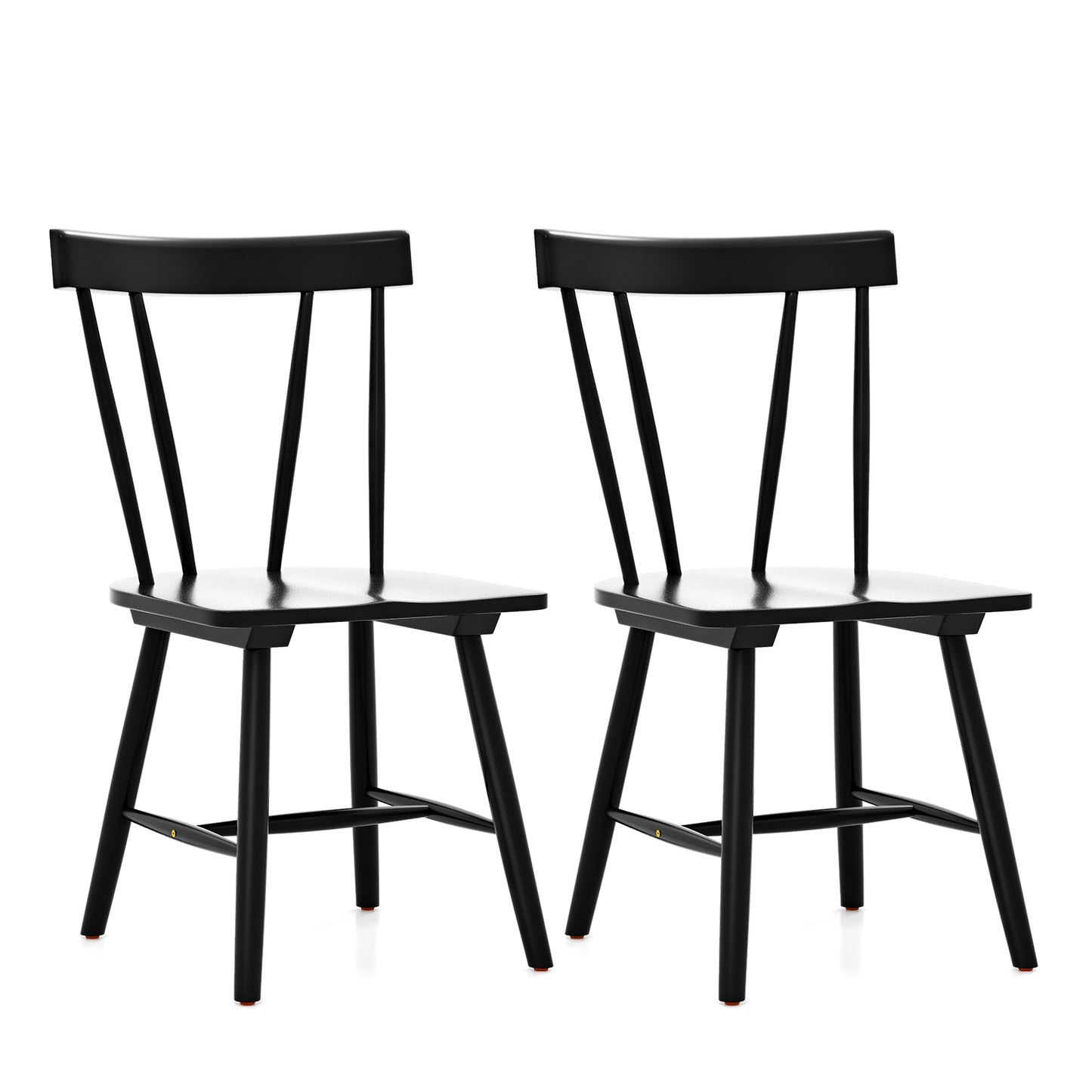 Windsor Dining Chair with Solid Rubber Wood Frame