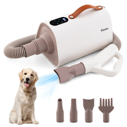 Pet Hair Dryer with Negative Ion Technology & Adjustable Temp