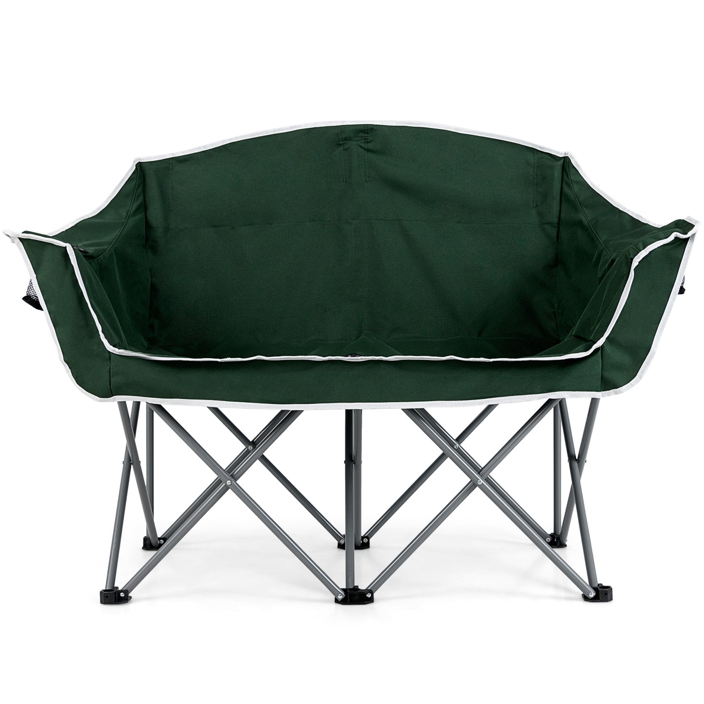 Oversized Duo Camping Loveseat Chair with Cup Holders