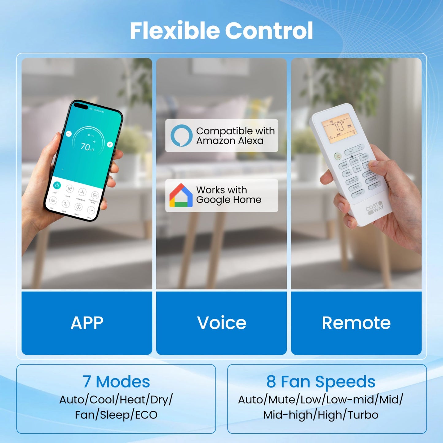 18000 BTU Mini Split Air Conditioner & Heater with WiFi